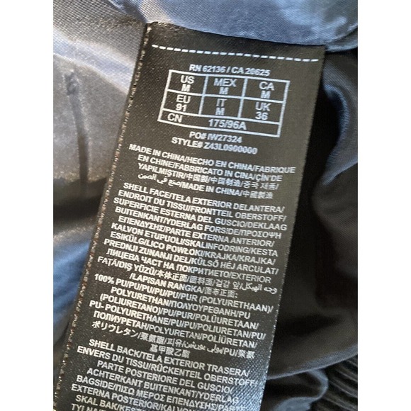 G by Guess Quilted Faux Leather Jacket Size Medium Men’s Black Full Zip - Picture 5 of 12